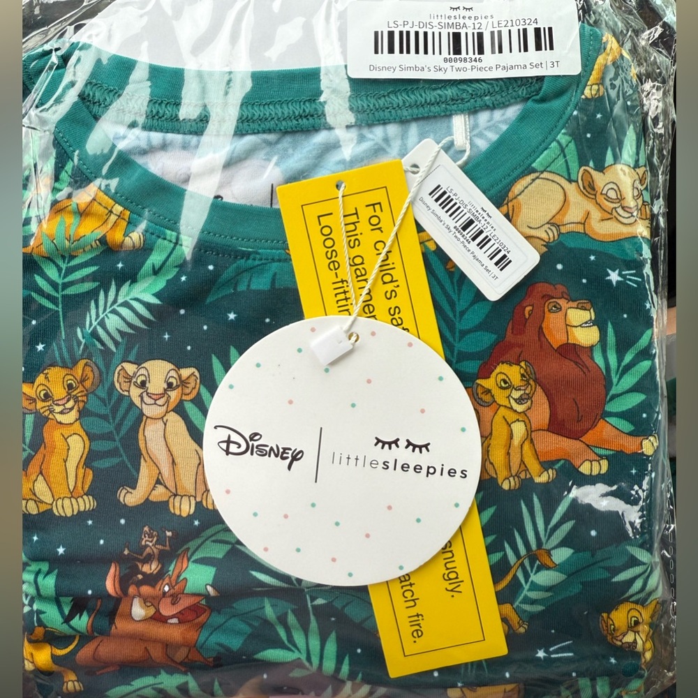 3T Little Sleepies Lion King PJ Set